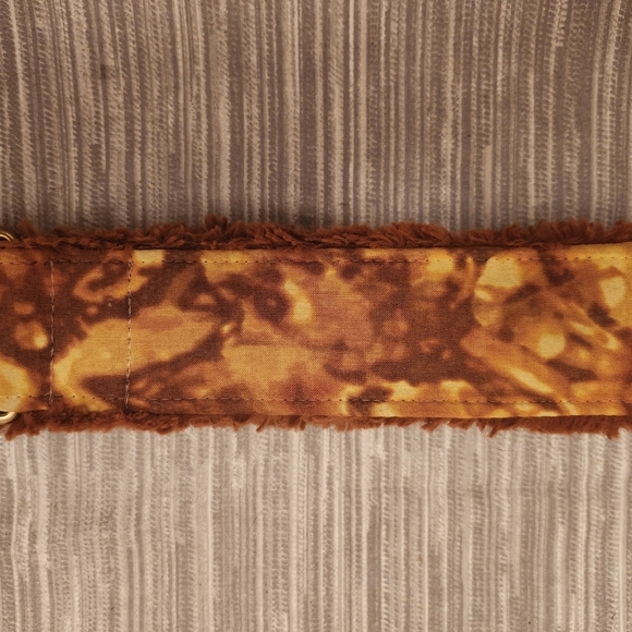 Fancy Dog Collar - Orange‎ Swirl - Picture 1 of 6